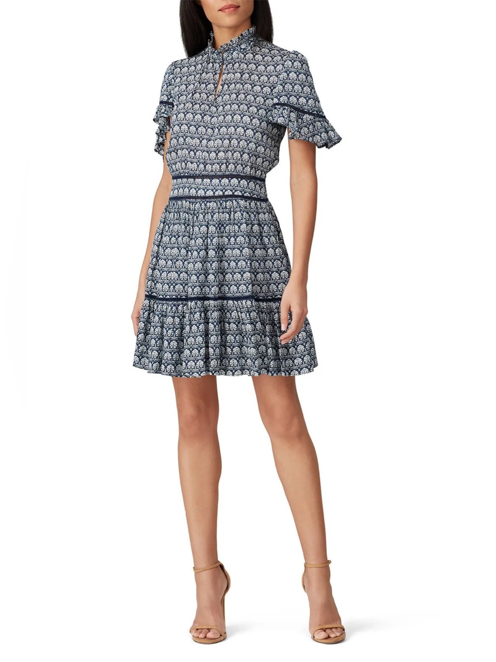 NWOT Scotch & Soda Ladder Lace Tropical Printed Dress size S